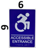 ACCESSIBLE Sign- ADA Compliant Sign.