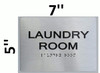 Laundry Room - ADA compliant sign.