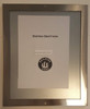 SIGN Elevator Certificate Frame Stainless Steel