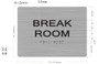 Break Room ADA-Sign -Tactile Signs The Sensation line