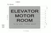 ADA SIGN Elevator Motor Room ADA-Sign -Tactile Signs The Sensation line