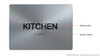 Kitchen  Braille sign The Sensation line -Tactile Signs