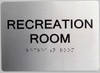 Recreation Room ADA-Sign -Tactile Signs The Sensation line  Braille sign