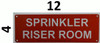 Sprinkler Riser Room Sign Reflective