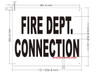 FIRE Department Connection Signage