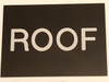 Floor number Roof  Engraved Plastic  Compliance sign