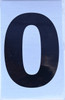 Apartment Number Sign  - Zero (0)