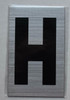 Apartment Number Sign  - Letter H