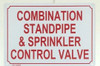 Combination Standpipe and Sprinkler Sign