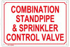 Combination Standpipe and Sprinkler Signage