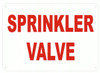 Main Sprinkler Valve Signage