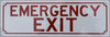 Emergency EXIT  BUILDING SIGN