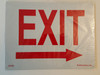 Exit Right   Fire Dept Sign