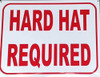 HARD HAT REQUI  BUILDING SIGNAGE