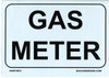 GAS METER  (,Rust Free Aluminum ) BUILDING SIGN