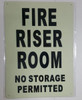 FIRE RISER ROOM Sign