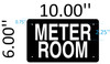 SIGNAGE METER ROOM  (BLACK Aluminium rust free)