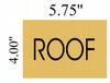 FLOOR NUMBER SignROOF Sign