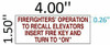 FIREFIGHTERS OPERATION TO RECALL ELEVATORS INSERT FIRE KEY AND TURN TO ON Signage