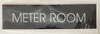 building sign METER ROOM  - BLACK