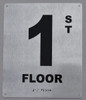 1ST Floor Sign -Tactile Signs Tactile Signs  Floor Number Tactile Touch Braille Sign - The Sensation line Ada sign