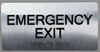 Emergency EXIT Sign -Tactile Touch   Braille sign - The Sensation line -Tactile Signs  Braille sign