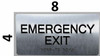 Emergency EXIT Sign -Tactile Touch   Braille sign - The Sensation line -Tactile Signs