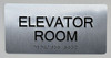 Elevator Room Sign -Tactile Touch   Braille sign - The Sensation line -Tactile Signs   Braille sign