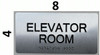 Elevator Room Sign -Tactile Touch   Braille sign - The Sensation line -Tactile Signs