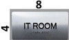 I.T Room Sign -Tactile Touch   Braille sign - The Sensation line -Tactile Signs