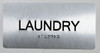 Laundry Room Sign -Tactile Touch   Braille sign - The Sensation line -Tactile Signs  Braille sign