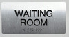 Waiting Room Sign -Tactile Touch   Braille sign - The Sensation line -Tactile Signs   Braille sign