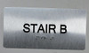 Stair B Sign -Tactile Touch Braille Sign - The Sensation line -Tactile Signs  Ada sign