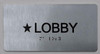 Star Lobby Floor Number Sign -Tactile Touch Braille Sign - The Sensation line -Tactile Signs  Ada sign