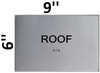 Ground Floor Sign Silver-Tactile Touch Braille Sign (Aluminum !!, Brush Silver, Size 6x9)- The Sensation line -Tactile Signs