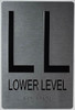 Lower Level Floor Number Sign -Tactile Signs Tactile Signs Tactile Touch   Braille sign- The Sensation line  Braille sign