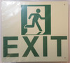 Exit Signage (Glow in The Dark Signage - Photoluminescent,High Intensity