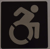 ADA International Symbol of Accessibility (ISA) Sign -Tactile Signs   Braille sign