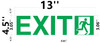 SIGN Exit  Glow in The Dark (Photoluminescent,High Intensity