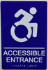 ACCESSIBLE Entrance SIGN  The Sensation line -Tactile Signs   Braille sign