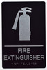 FIRE Extinguisher Sign -ADA Sign  The Sensation line -Tactile Signs   Braille sign