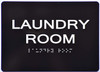 Laundry Room Sign  The Sensation line -Tactile Signs  Ada sign