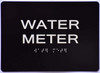 Silver Water Meter Sign