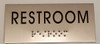 RESTROOM Sign -Tactile Signs