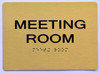 Meeting Room Sign -Tactile Signs Tactile Signs   The Sensation line  Braille sign