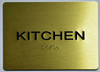 Kitchen Sign -Tactile Signs Tactile Signs   The Sensation line  Braille sign