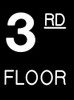 Floor number Signage- Three (3) Signage Engraved (PLASTIC)