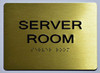 Server Room Sign -Tactile Signs   The Sensation line
