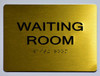 WAITING ROOM Sign -Tactile Signs   Ada sign