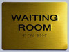 Waiting Room Sign - Gold